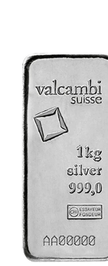 Valcambi one kilogram silver bar